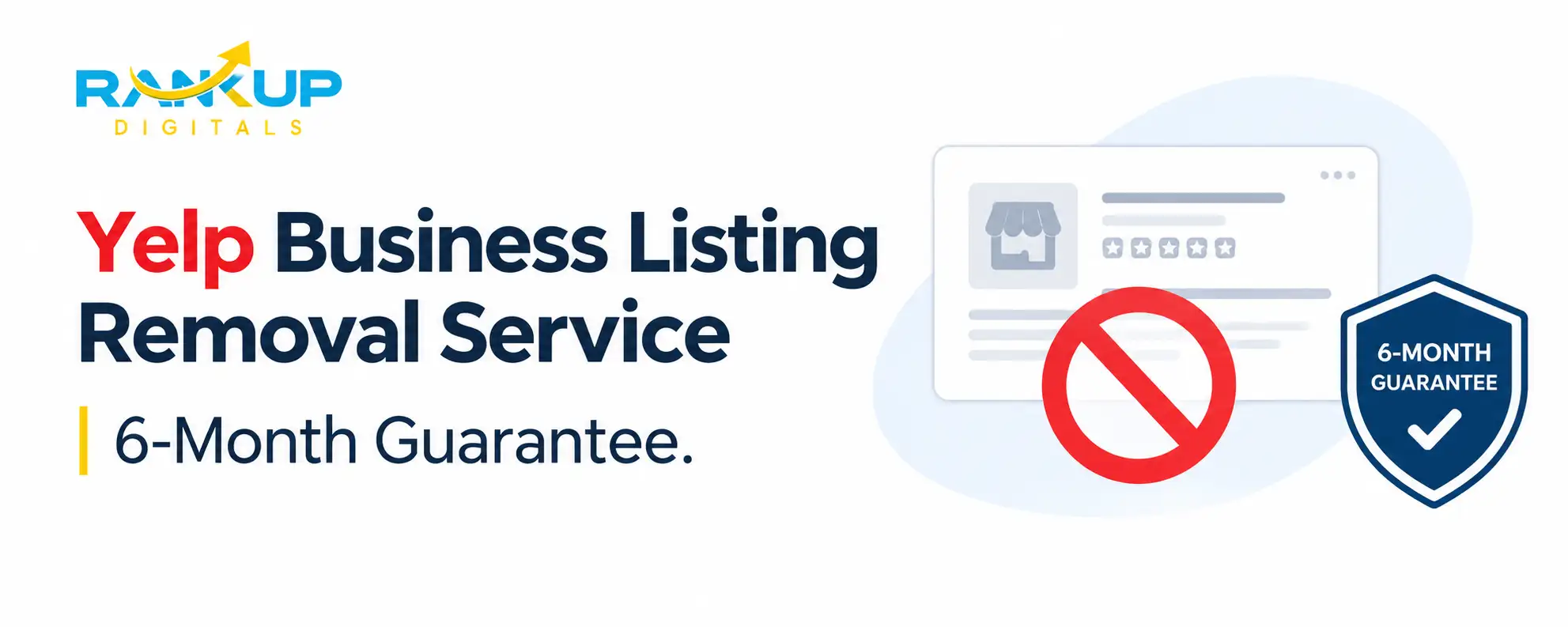 yelp business listing removal service by RankUp Digitals